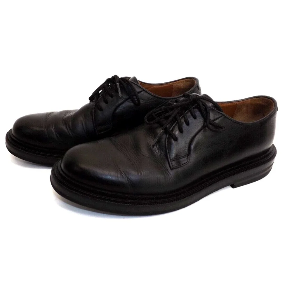 Aquatalia Made in Italy Black Leather Oxford # 449669 - Men's size 9 M